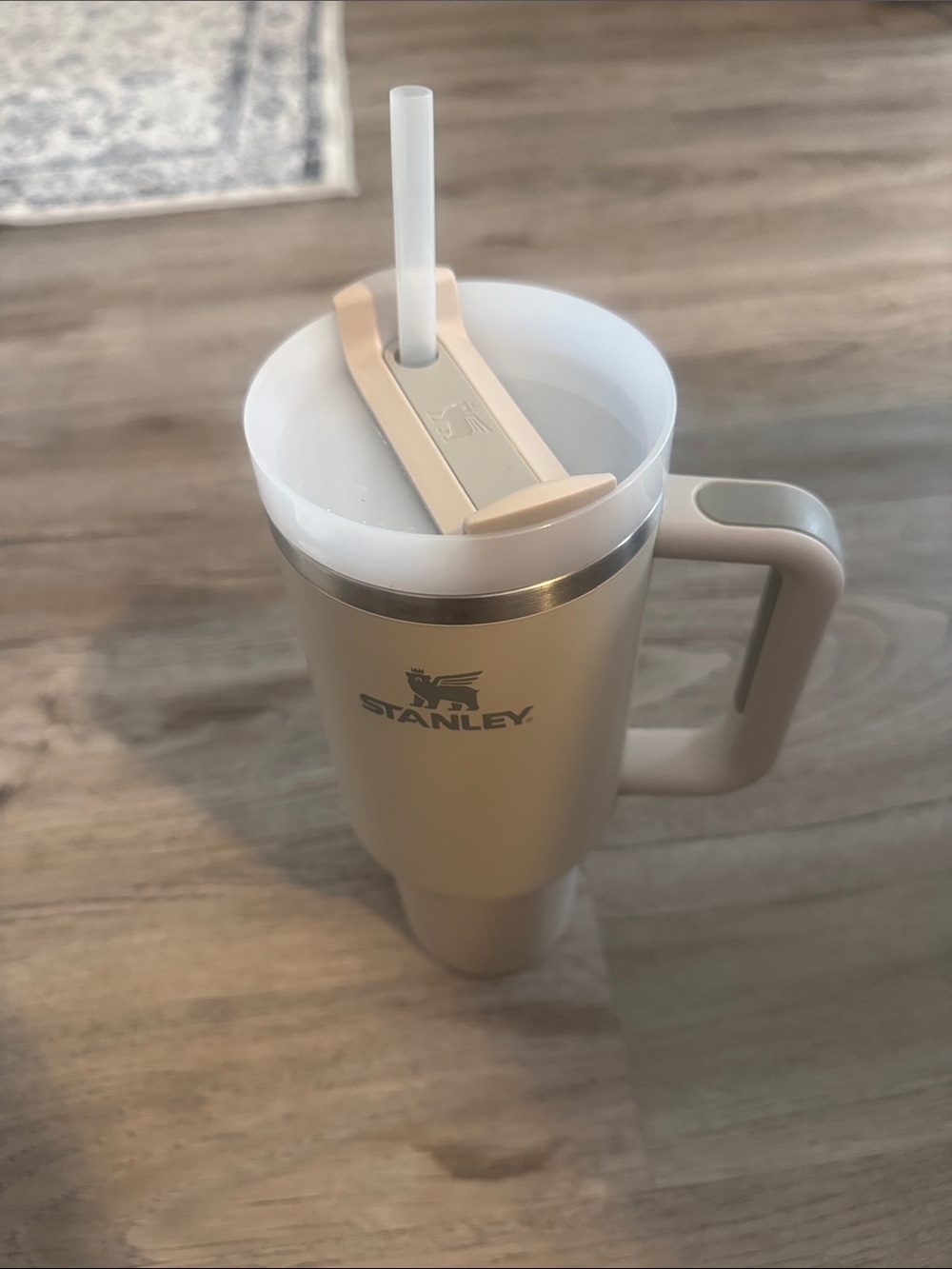 Stanley Cream 40oz Tumbler with Handle and Straw